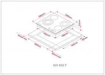 картинка Варочная панель Kuppersberg ECS 632 F 