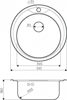 картинка Мойка Omoikiri ASIDA-51-IN  картинка Мойка Omoikiri ASIDA-51-IN