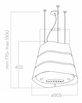 картинка Кухонная вытяжка Elica WAVE UX IX/F/51 