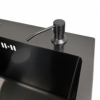 картинка Комплект мойка и смеситель Gerda 6045 G+SM.Black 