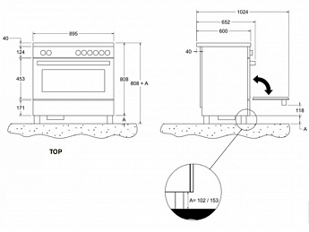 картинка Электрическая кухонная плита Bertazzoni PROCH94I1ENET 