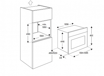 картинка Электрический духовой шкаф с функцией СВЧ Bertazzoni F457PROMWTN карбонио  картинка Электрический духовой шкаф с функцией СВЧ Bertazzoni F457PROMWTN карбонио
