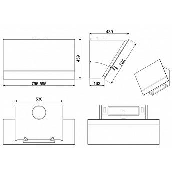 картинка Кухонная вытяжка Smeg KV26N  картинка Кухонная вытяжка Smeg KV26N