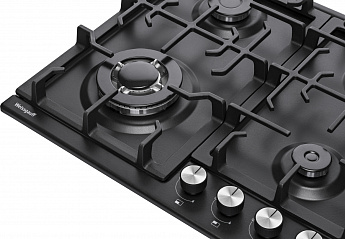 картинка Газовая варочная панель Weissgauff HGG 641 BEB черный 