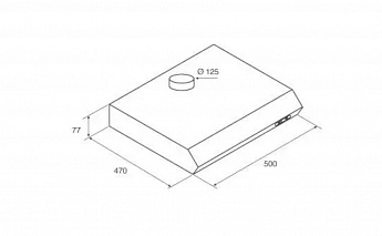 картинка Кухонная вытяжка Jetair SENTI SI/F/50  