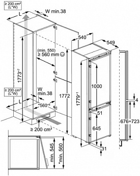 картинка Встраиваемый холодильник Aeg OSC6N181ES 