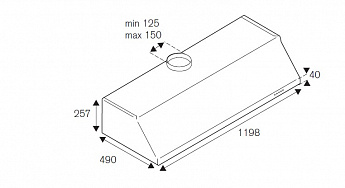 картинка Кухонная вытяжка Bertazzoni KU120PRO1XA 