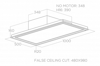 картинка Кухонная вытяжка Elica SKYDOME NO MOTOR A/100 