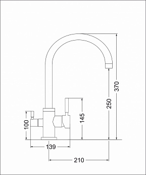 картинка Смеситель Emar EC-3007S  картинка Смеситель Emar EC-3007S
