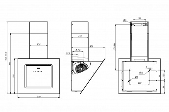 картинка Кухонная вытяжка Franke MELODY 60 BK 