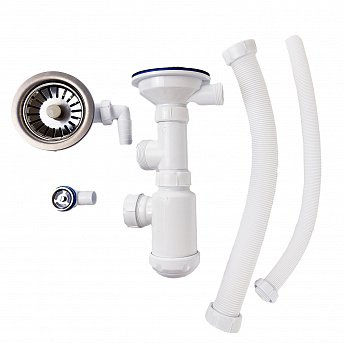 картинка Сифон двойной 3 ½” Санпласт GRAND 